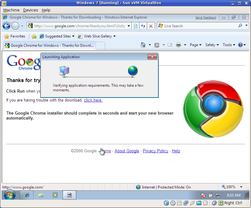 WTF? Verifying application requirements??