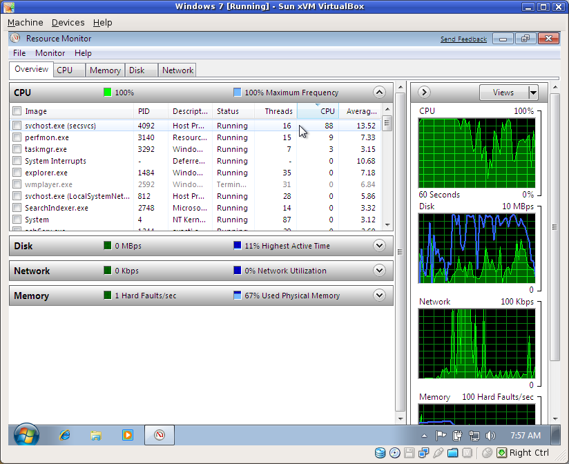 The Resource Monitor. I was doing nothing at the time.